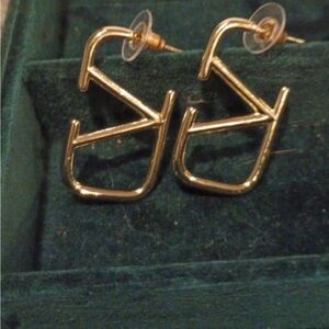 Valentino garvani v logo earrings